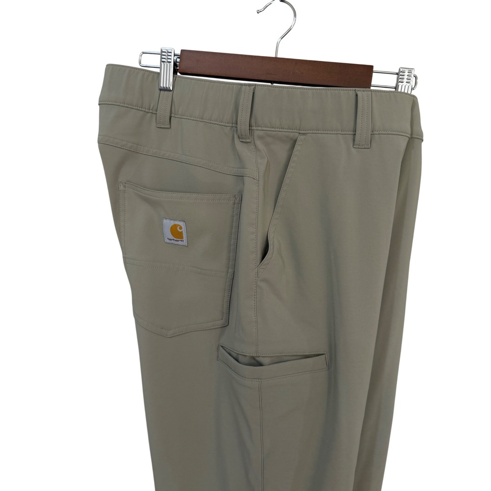 Carhartt Relaxed Fit Sun Force Defender Pants Large Regular Khaki Tan Workwear
